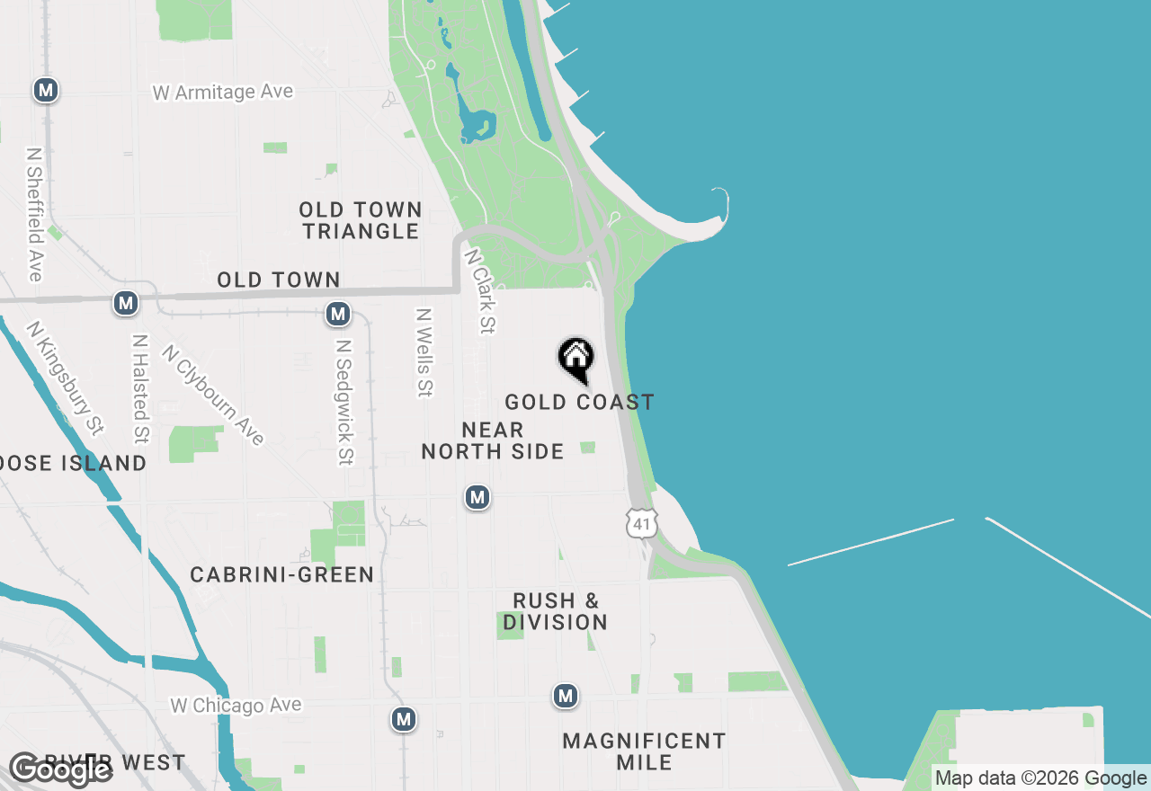 Map of 1355 N Astor Street, Chicago, IL 60610