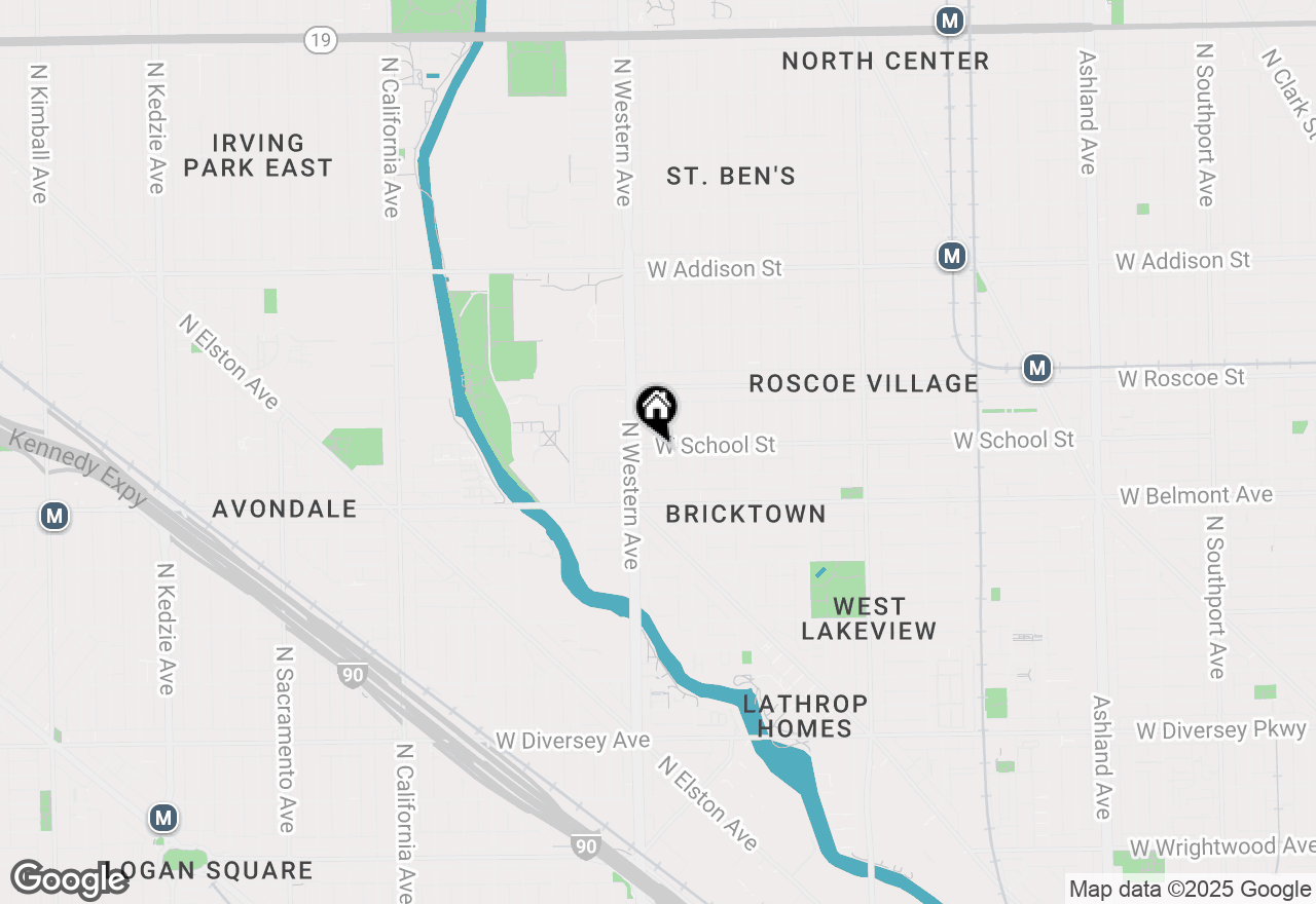 Map of 2335 W School Street, Chicago, IL 60618