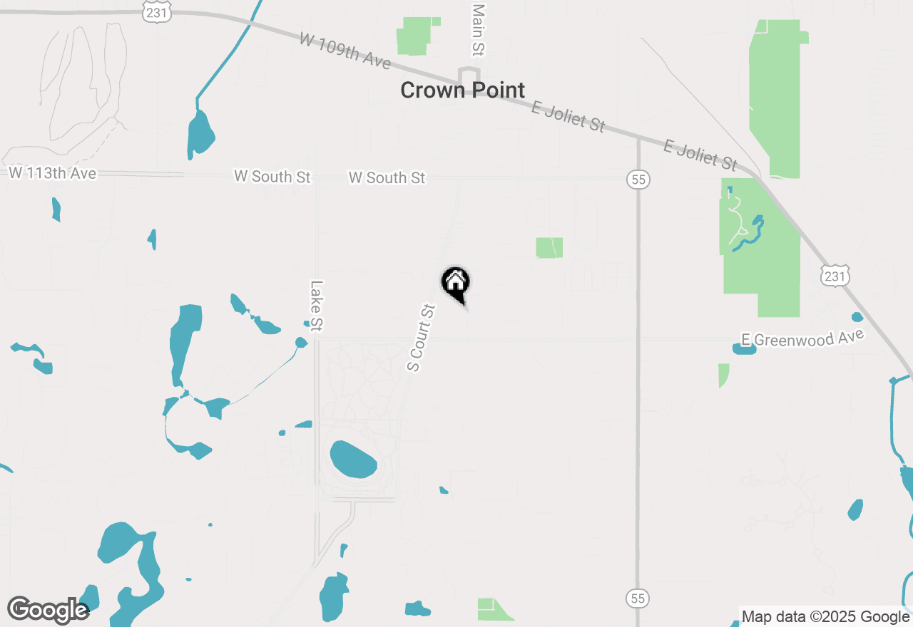 Map of 613 S Park Avenue, Crown Point, IN 46307