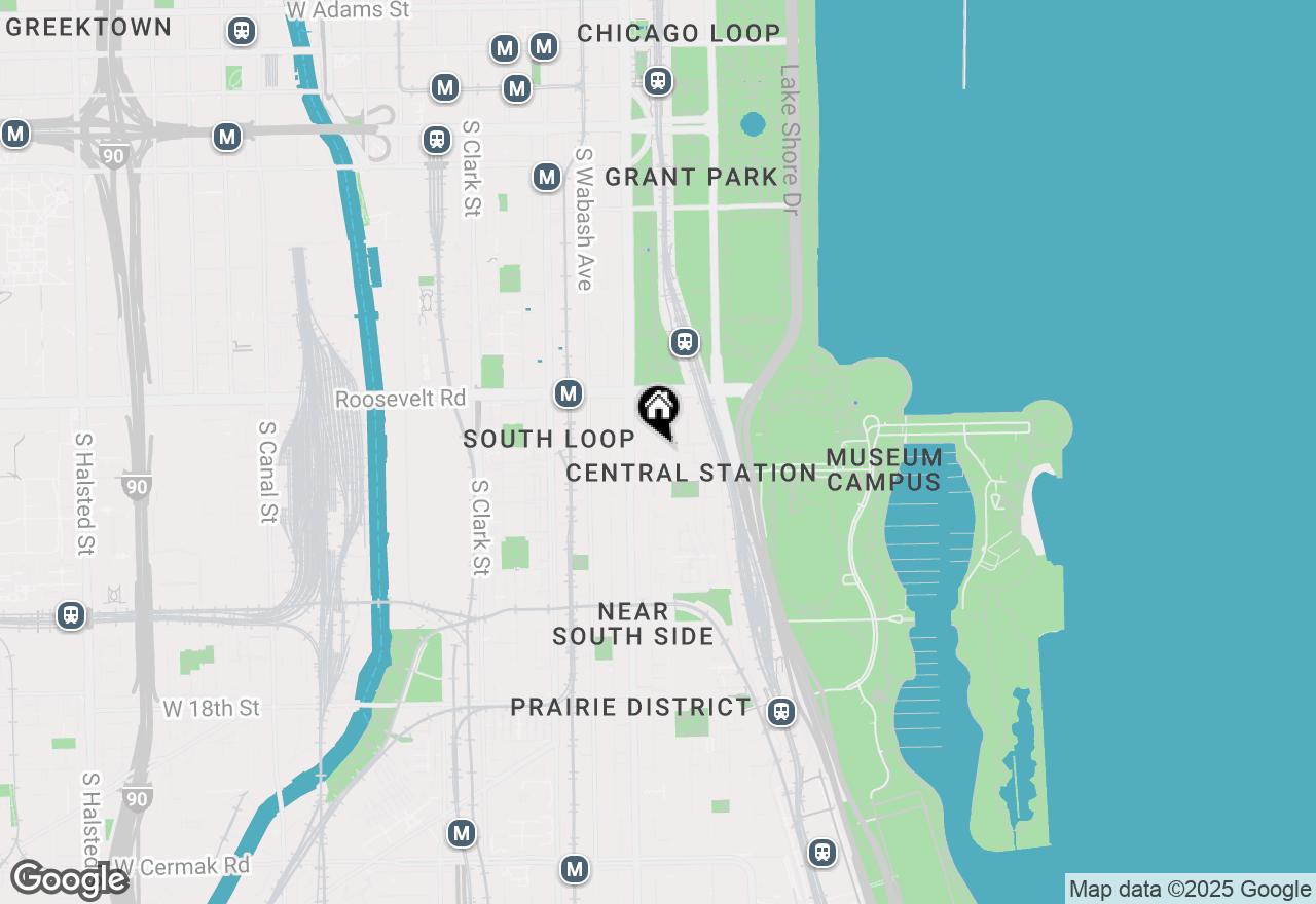 Map of 125 E 13th Street #814, Chicago, IL 60605