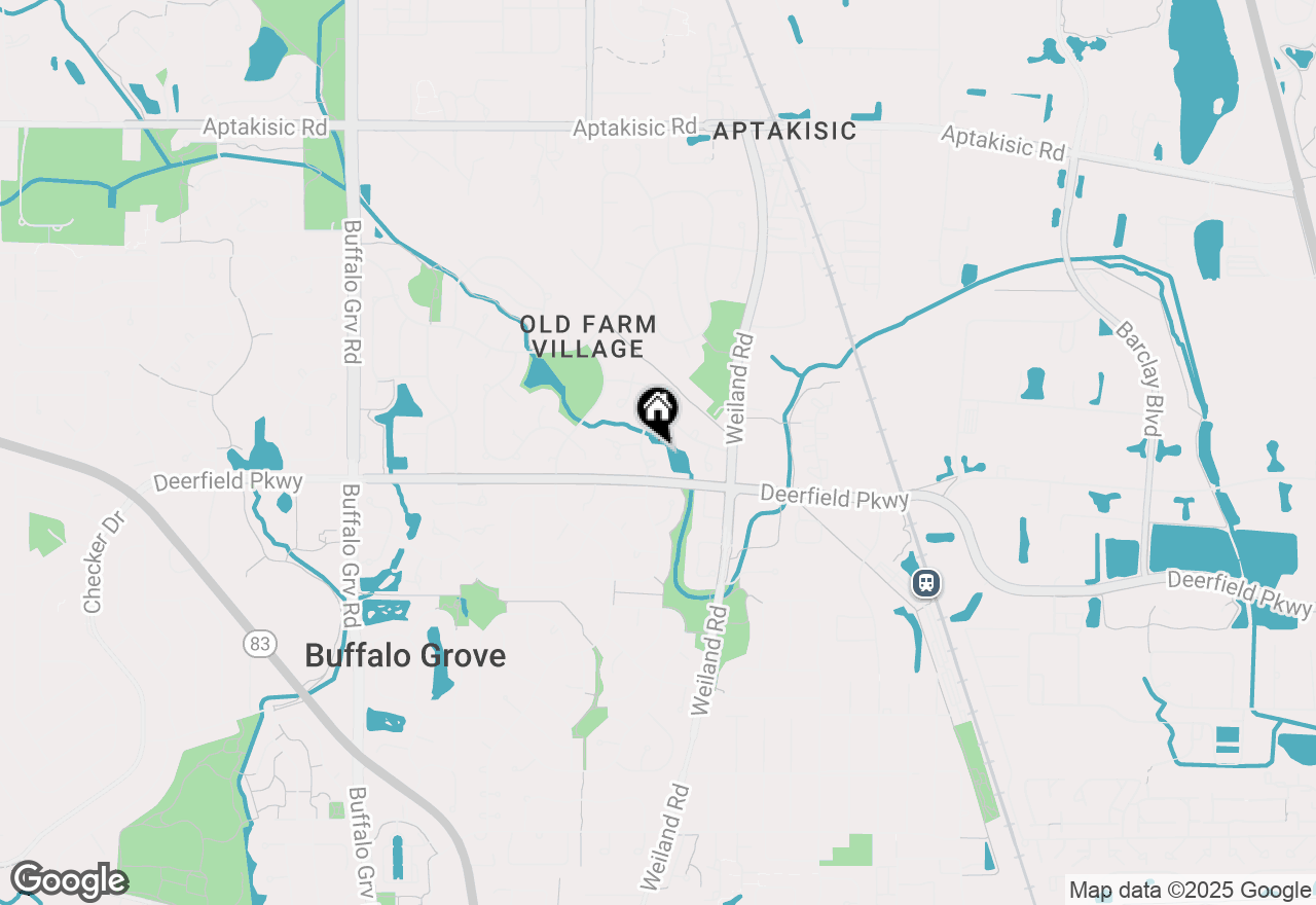 Map of 153 E Fabish Drive #153, Buffalo Grove, IL 60089
