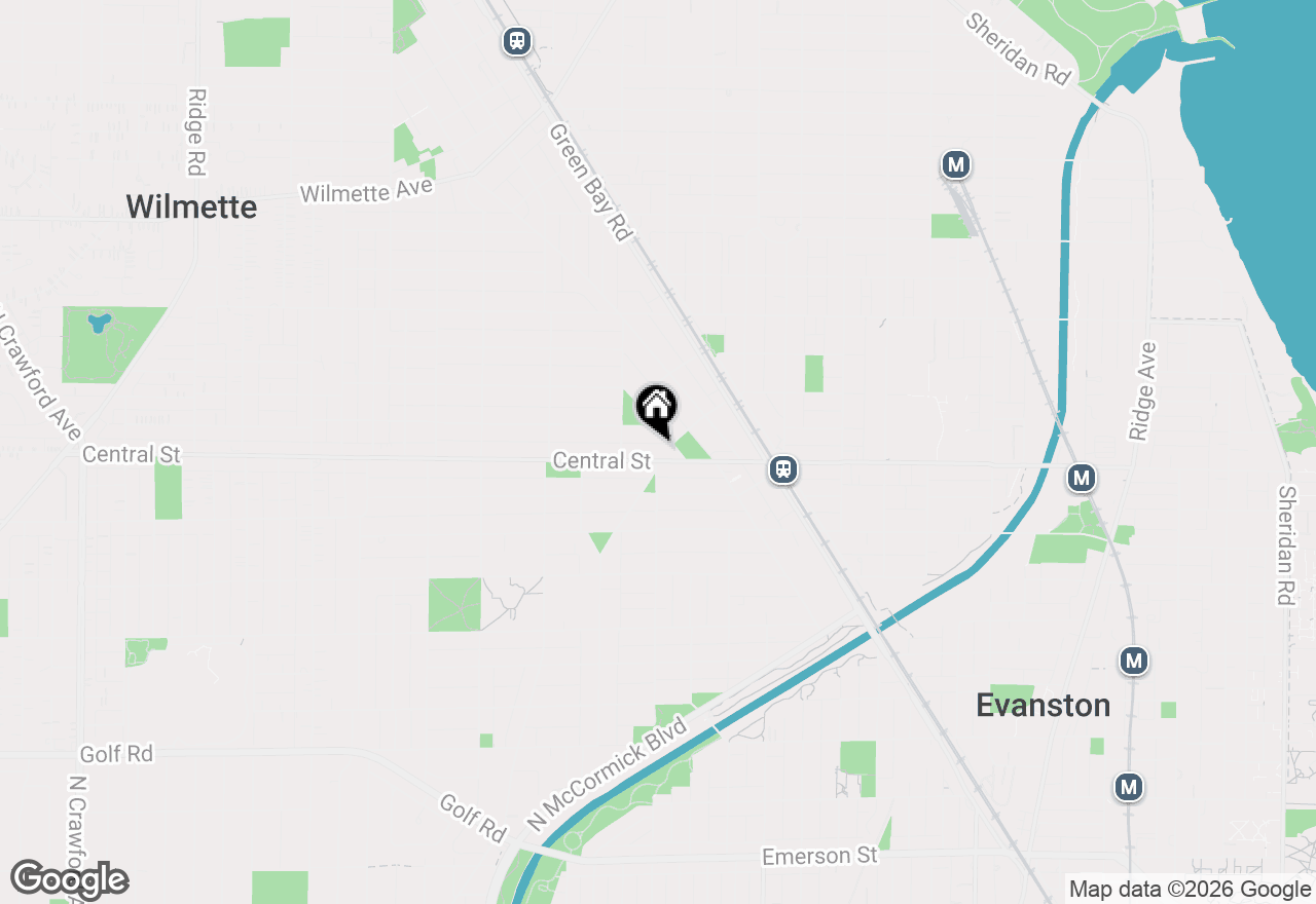 Map of 2133 Central Street #1, Evanston, IL 60201