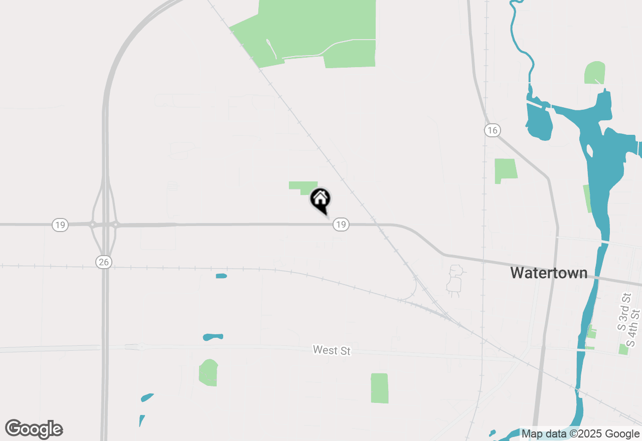 Map of 1020 W Main St, Watertown, WI 53098