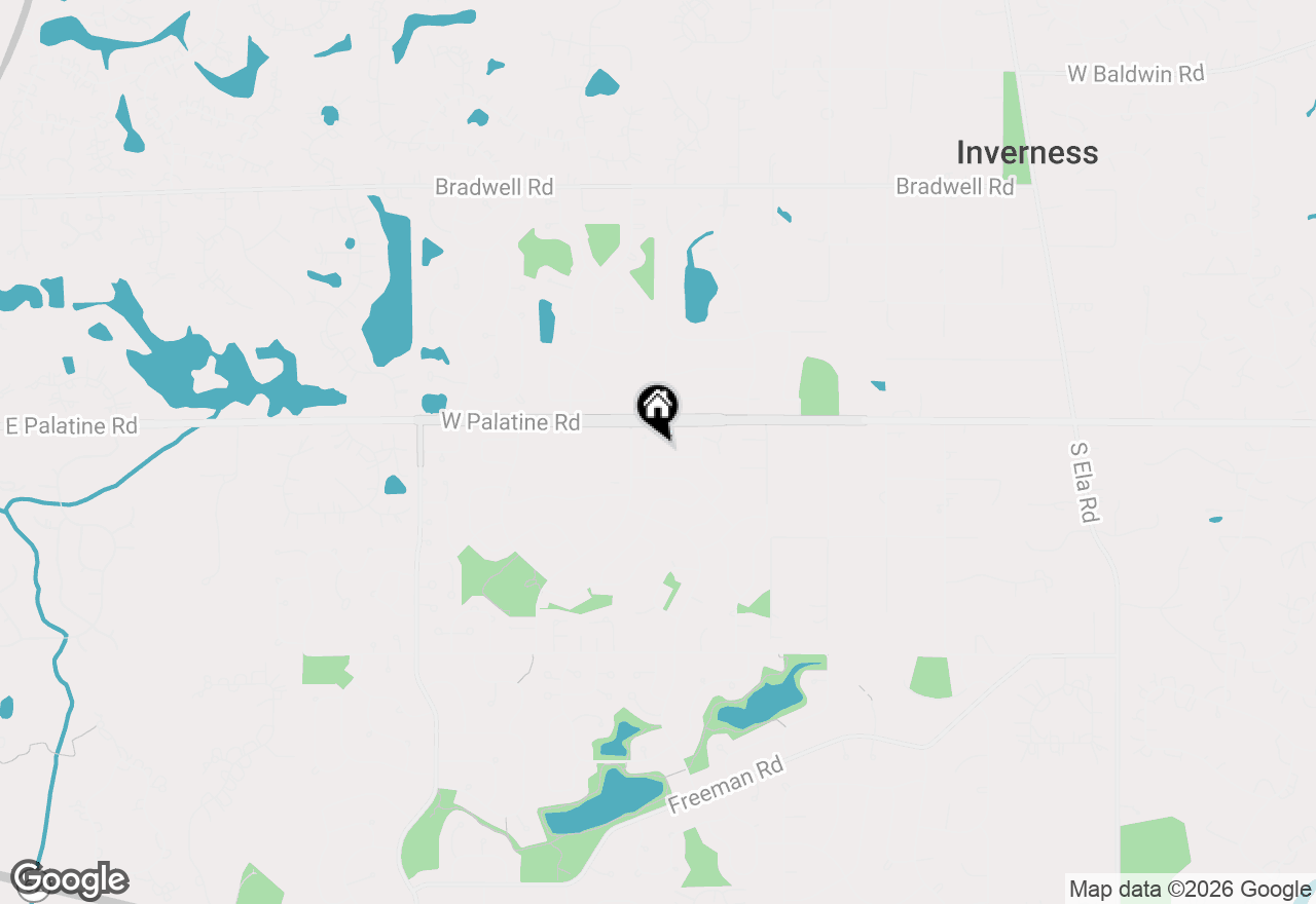 Map of 1280 Clover Lane, Hoffman Estates, IL 60192