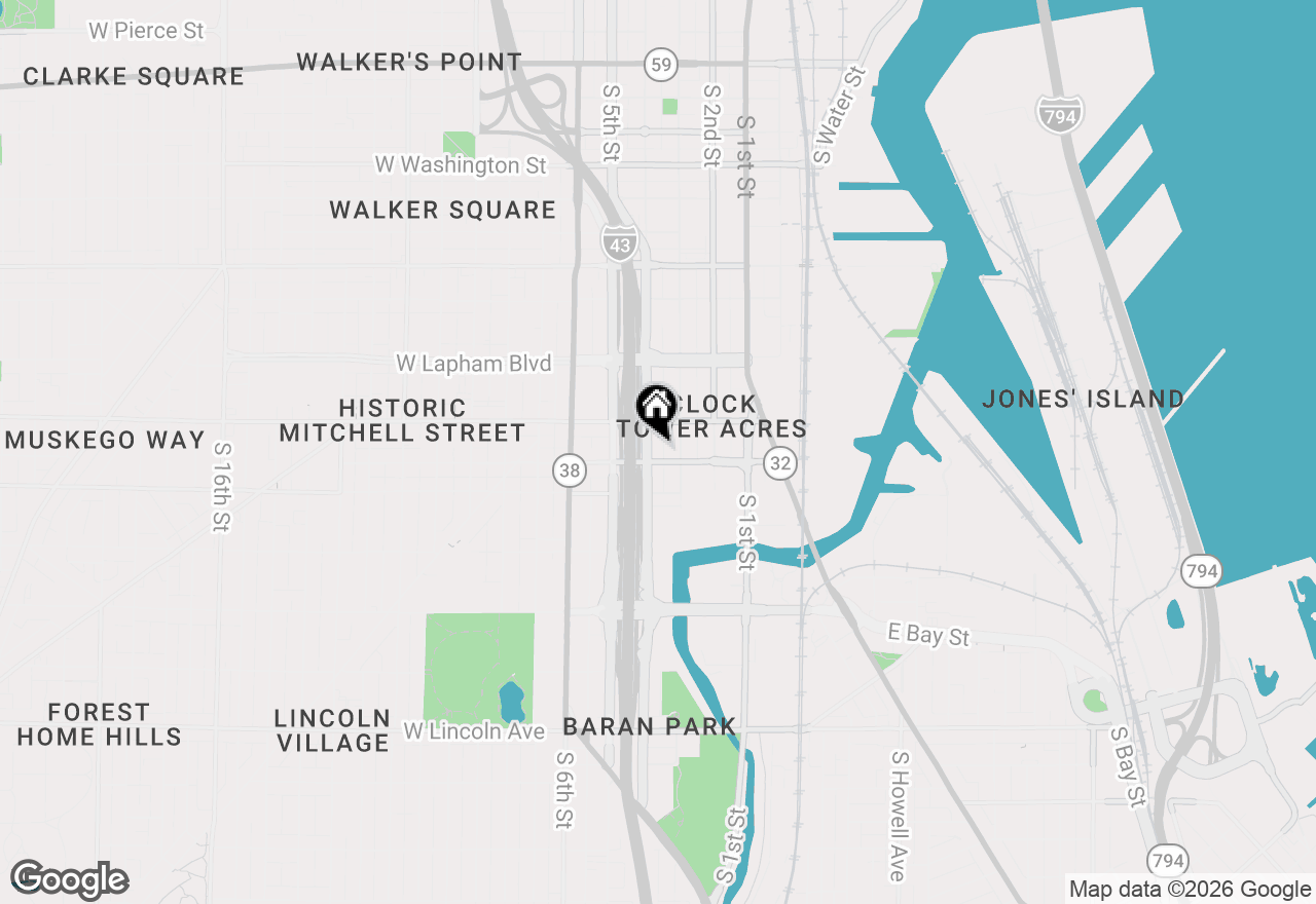 Map of 1740 S 4th St, Milwaukee, WI 53204