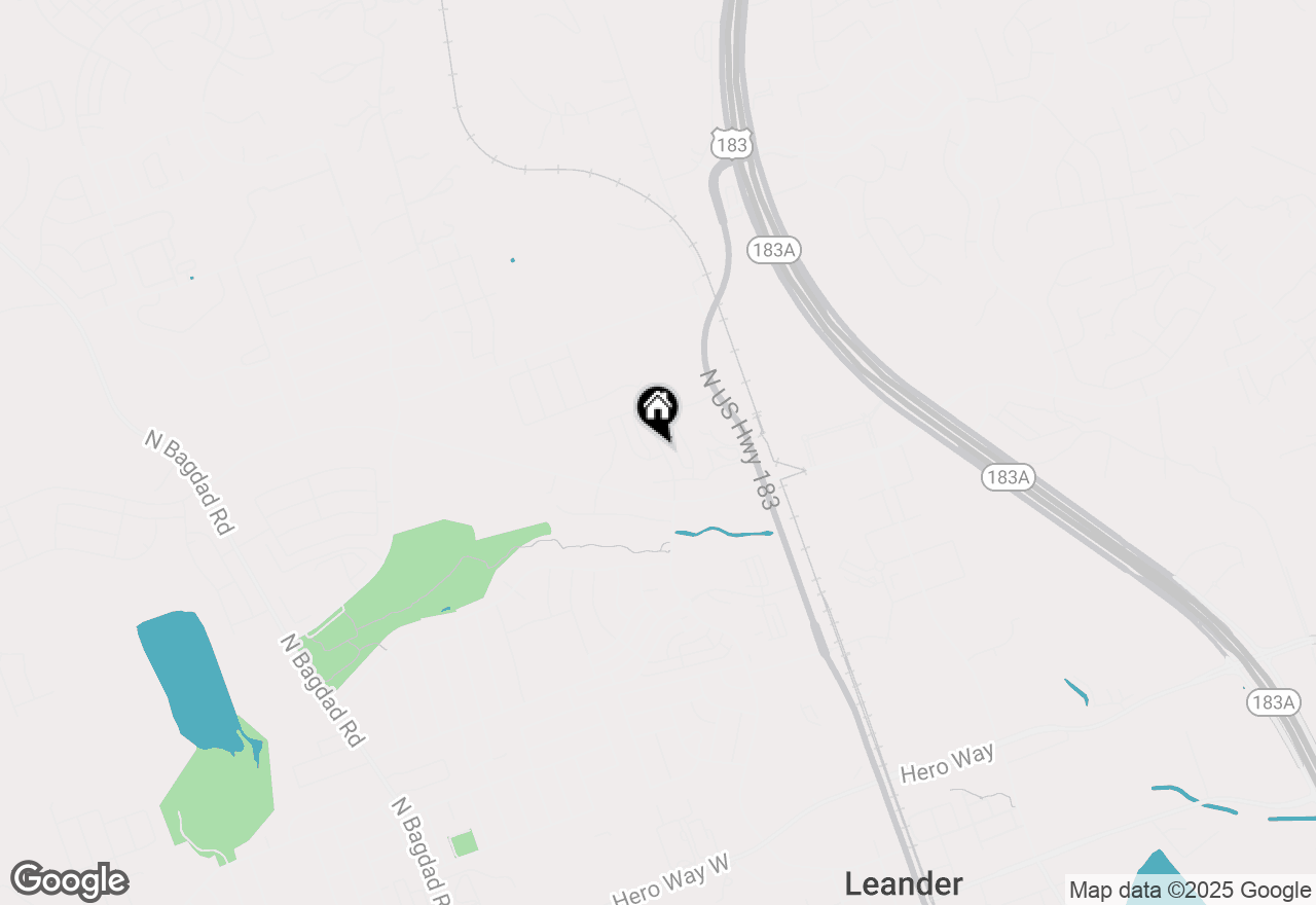 Map of 1629 W Broade St, Leander, TX 78641