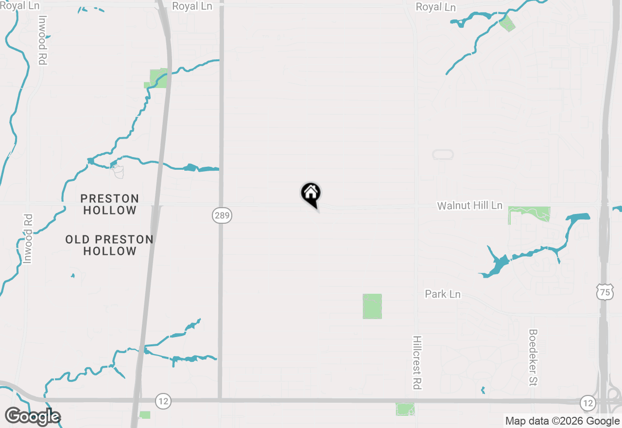 Map of 6407 Joyce Way, Dallas, TX 75225