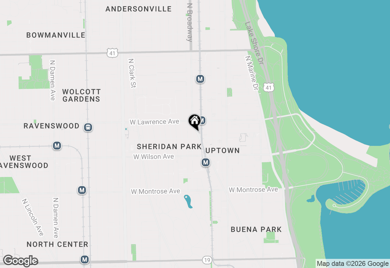 Map of 4715 N Racine Avenue #209, Chicago, IL 60640