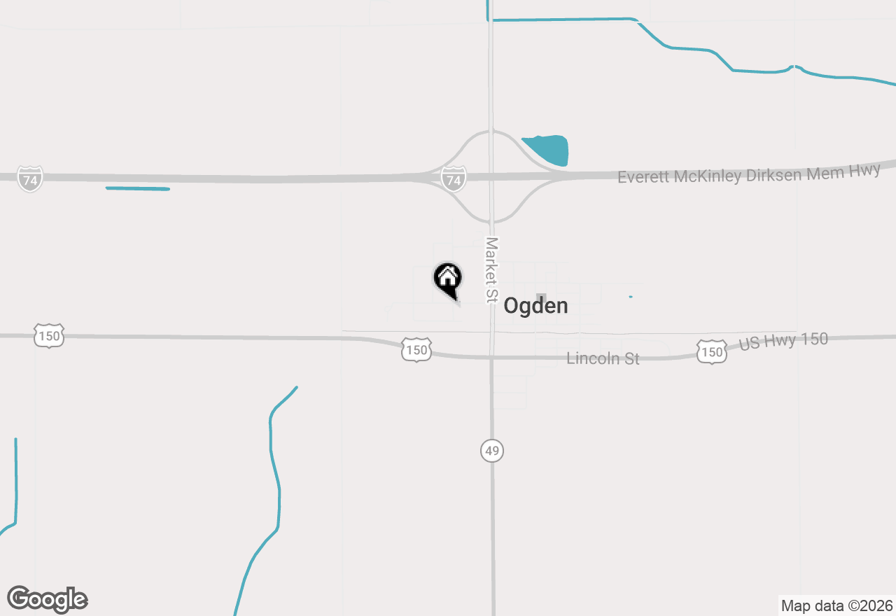 Map of 402 W Main Street, Ogden, IL 61859