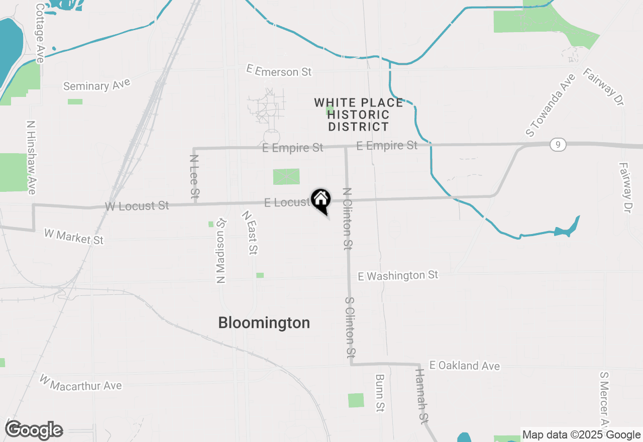 Map of 501 E Mulberry Street, Bloomington, IL 61701