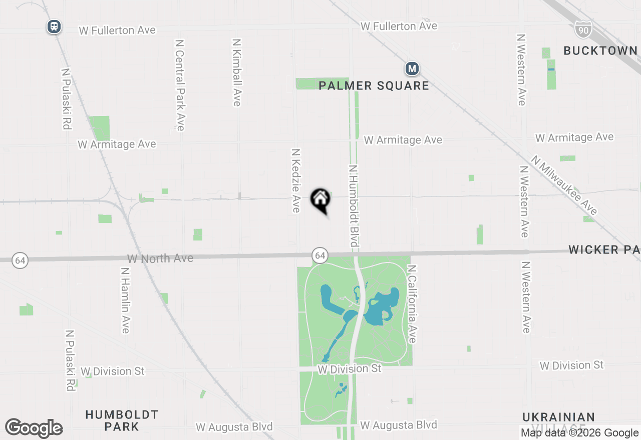 Map of 1710 N Albany Avenue #3, Chicago, IL 60647