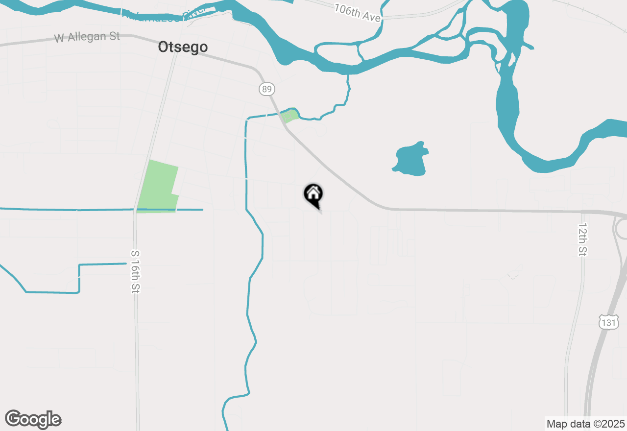Map of 800 Barton Street, Otsego, MI 49078
