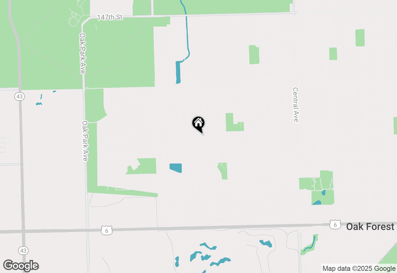 Map of 6109 Boca Rio Drive, Oak Forest, IL 60452