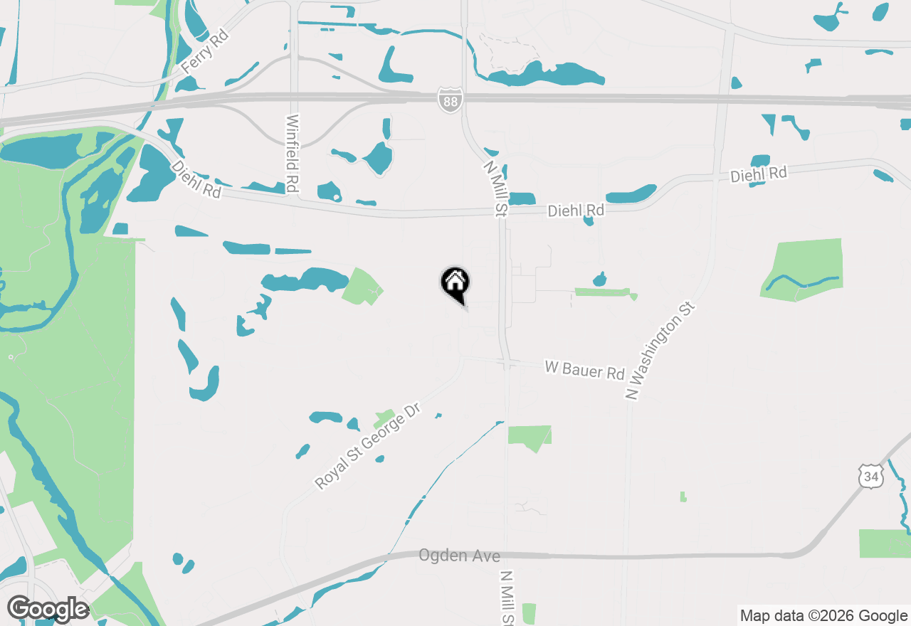 Map of 1512 Hammer Creek Court, Naperville, IL 60563