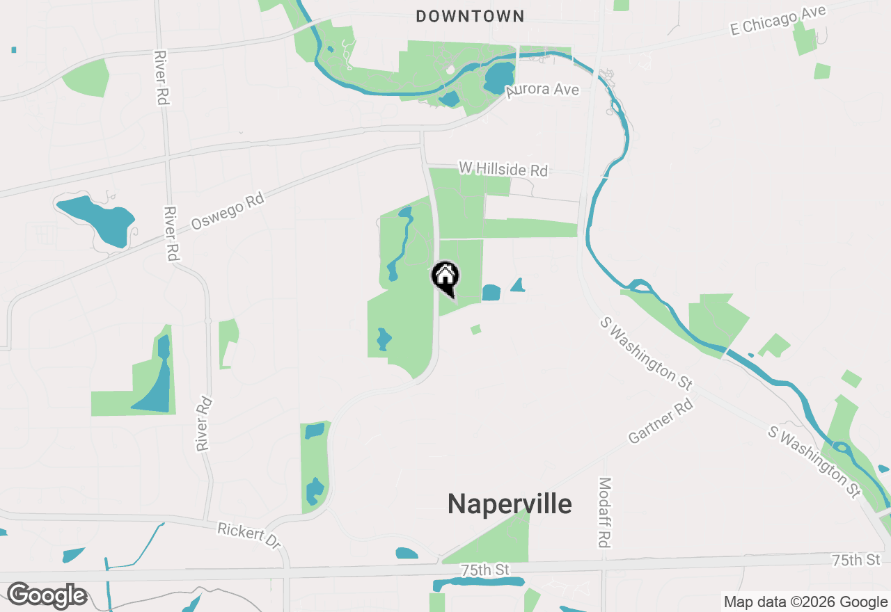 Map of 616 Driftwood Court, Naperville, IL 60540
