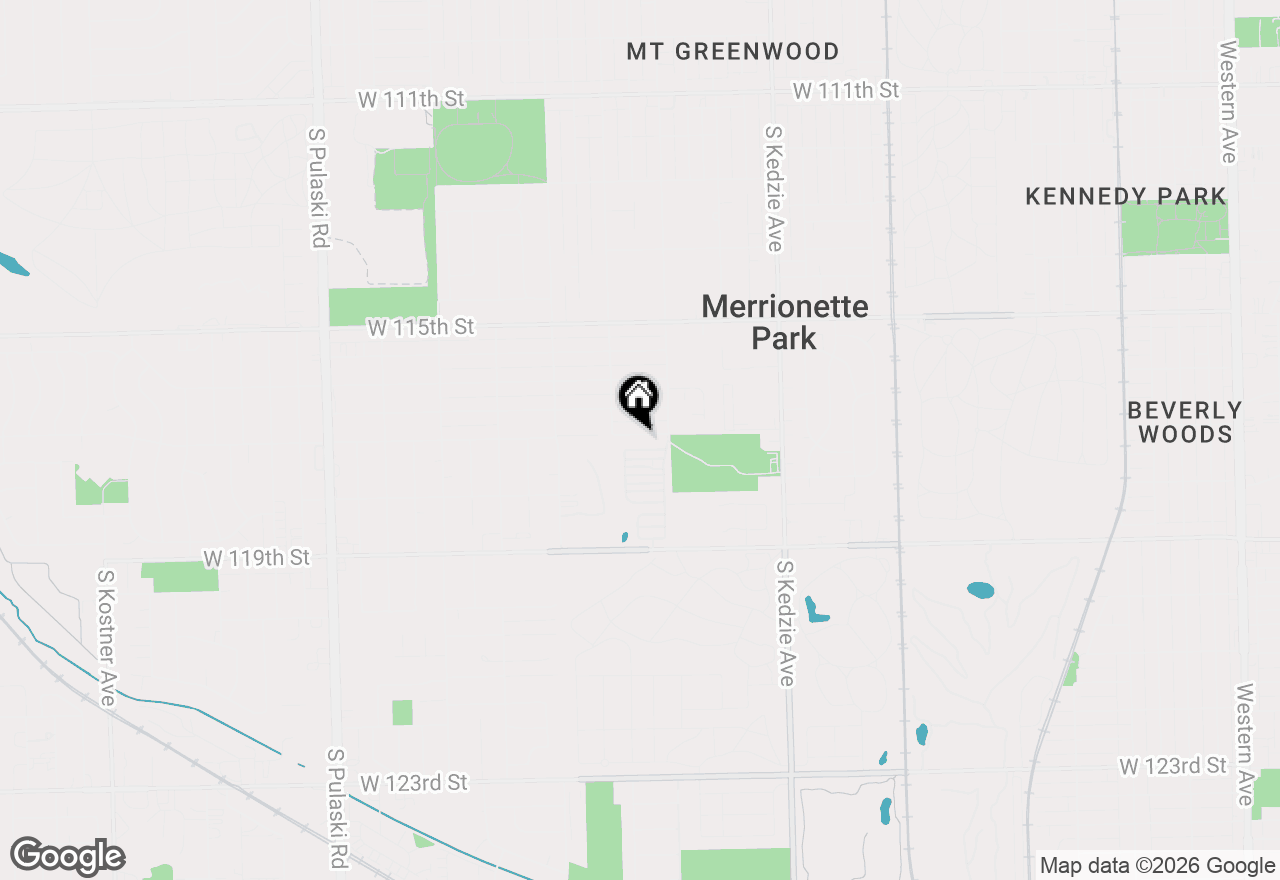 Map of 3427 W 117th Street, Merrionette Park, IL 60803