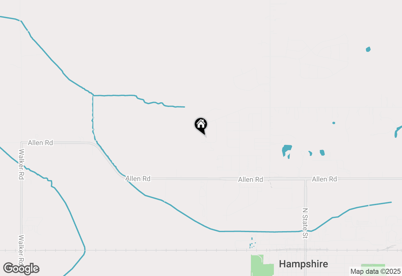 Map of 824 Briar Glen Court, Hampshire, IL 60140