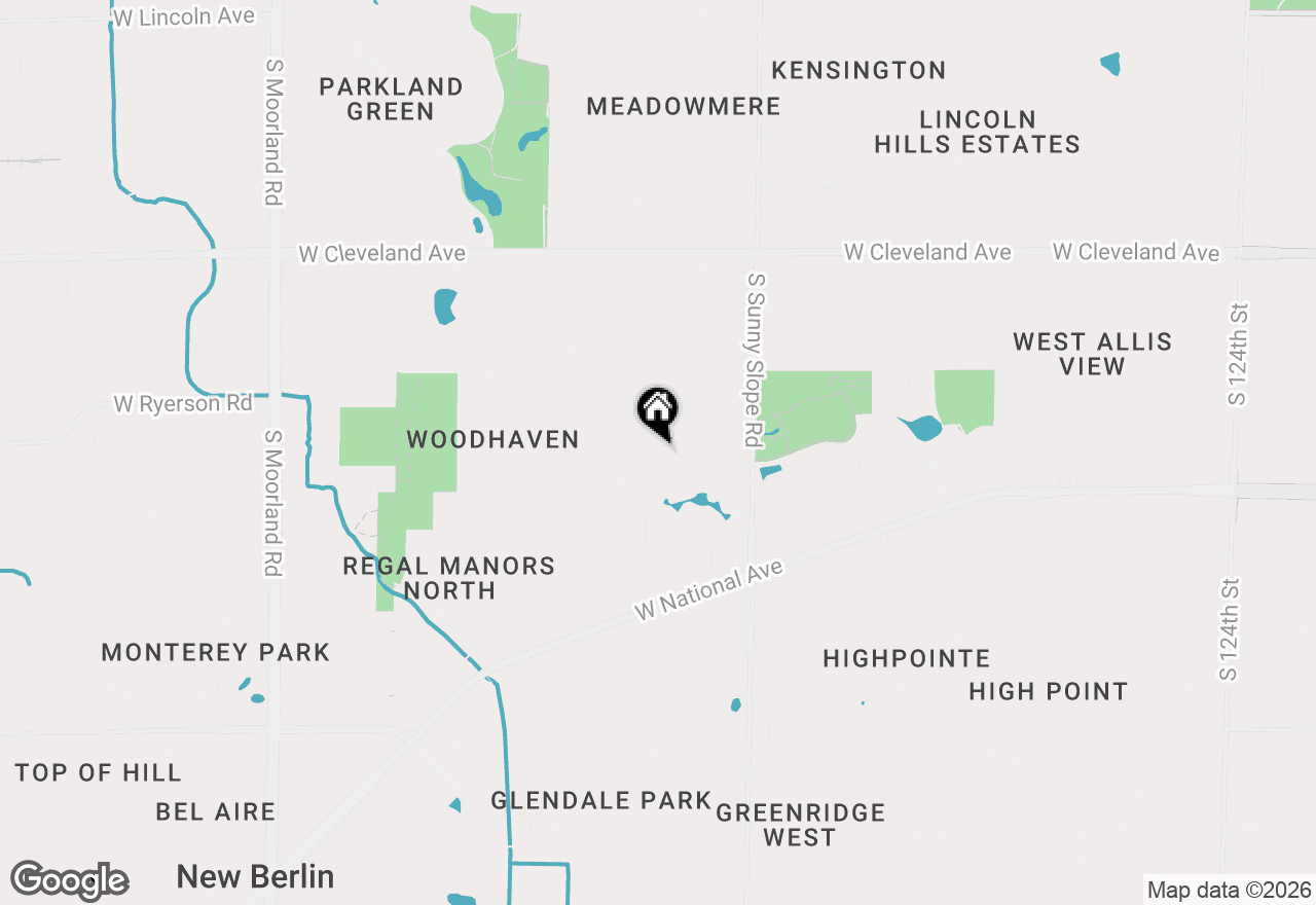 Map of 14320 W Fieldpointe Dr, New Berlin, WI 53151