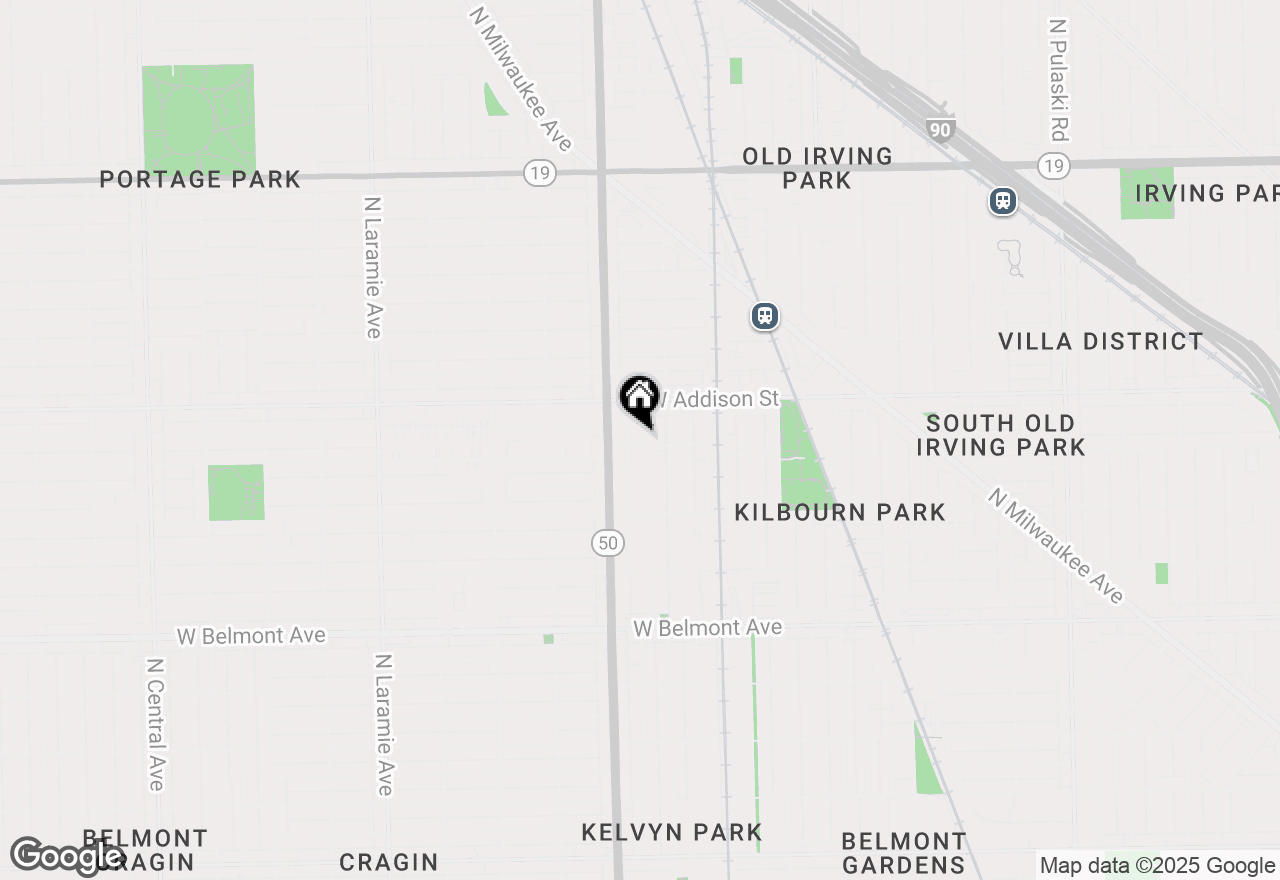 Map of 3504 N Keating Avenue, Chicago, IL 60641