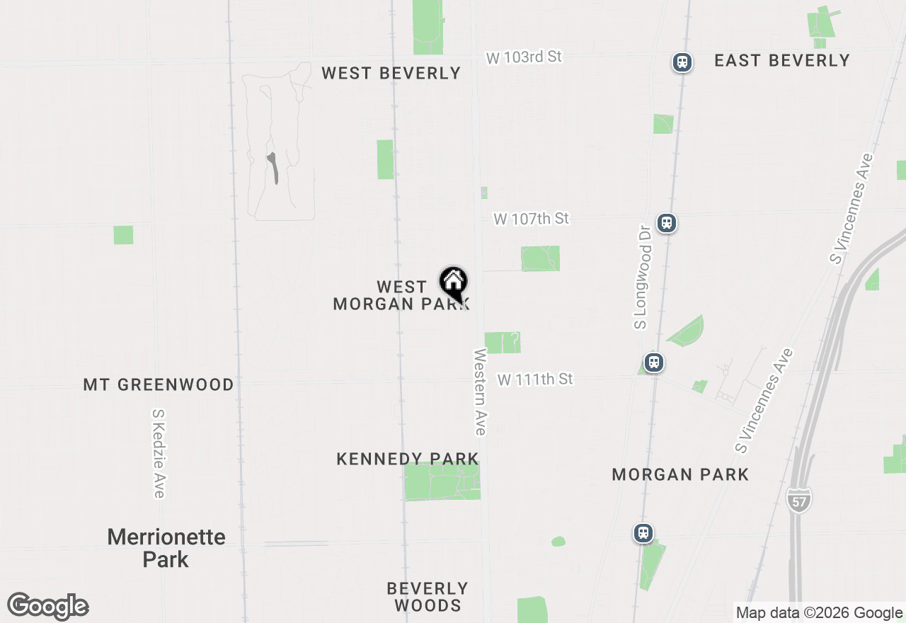 Map of 10916 S Artesian Avenue, Chicago, IL 60655