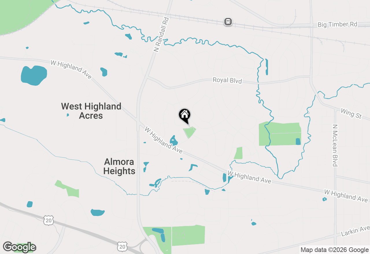 Map of 590 Alice Place, Elgin, IL 60123