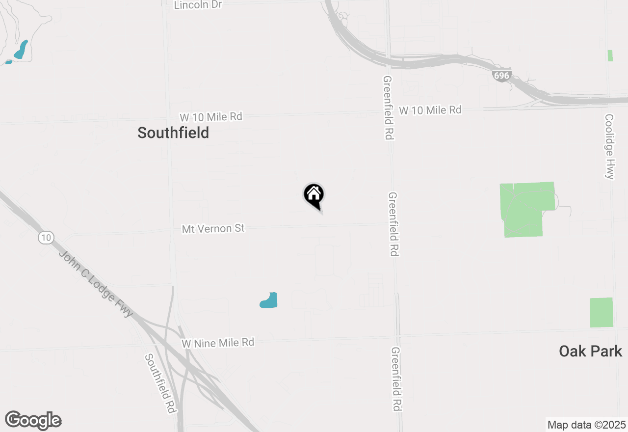 Map of 16221 Pennsylvania Street, Southfield, MI 48075