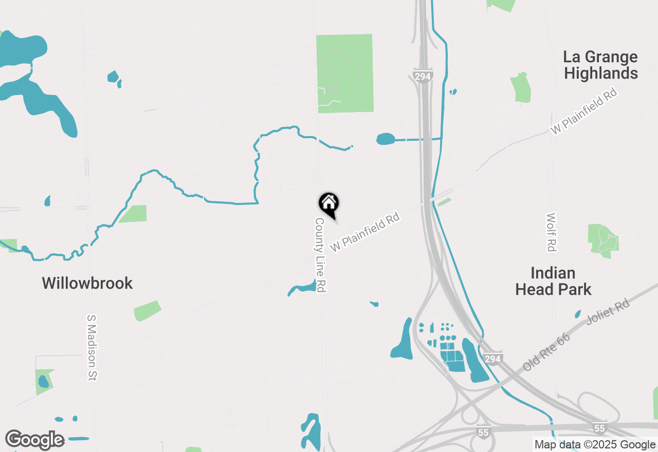 Map of 6413 S County Line Road, Burr Ridge, IL 60527