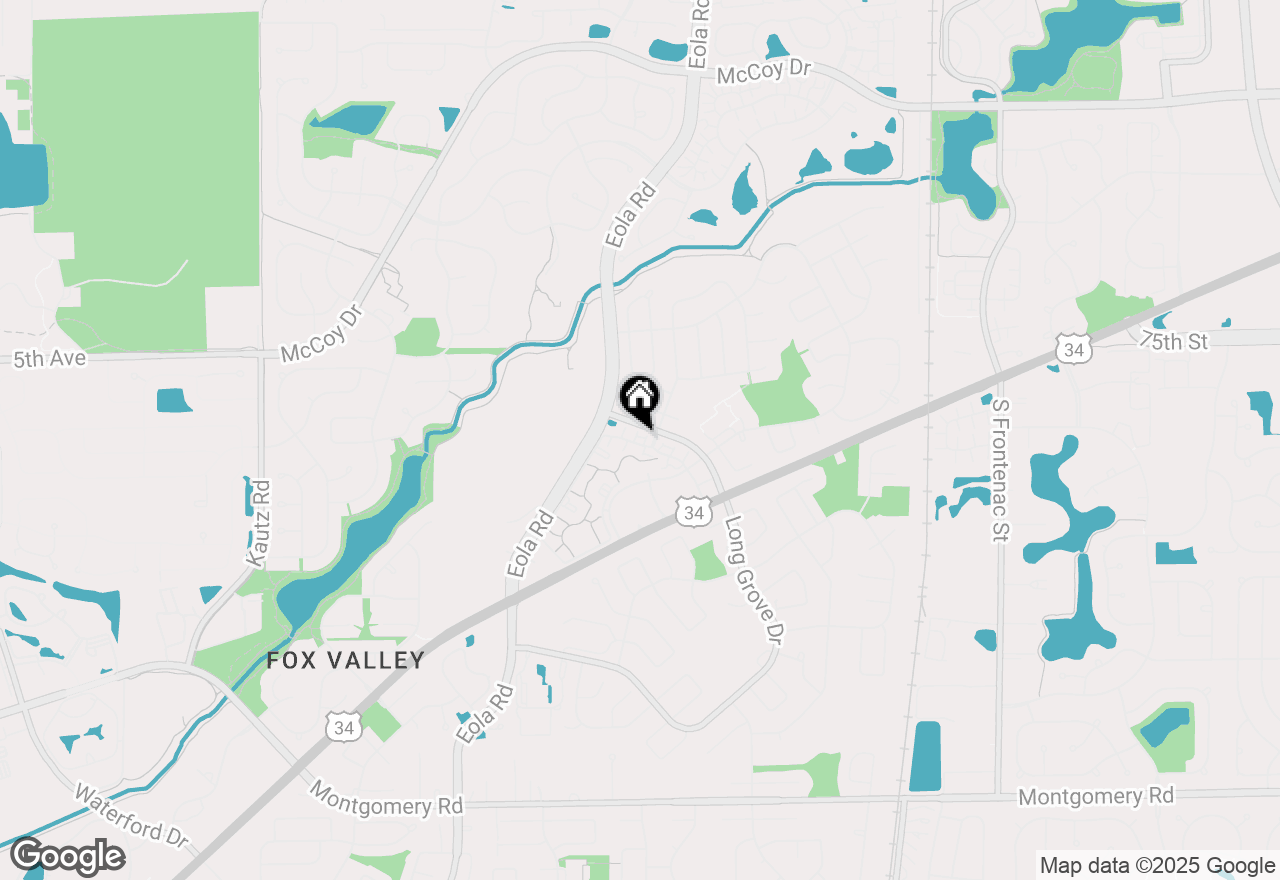 Map of 2834 Shelly Lane, Aurora, IL 60504