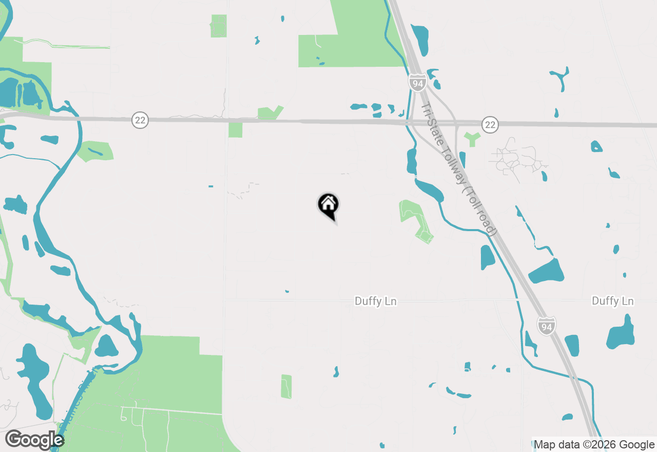 Map of 22 Brunswick Lane, Lincolnshire, IL 60069