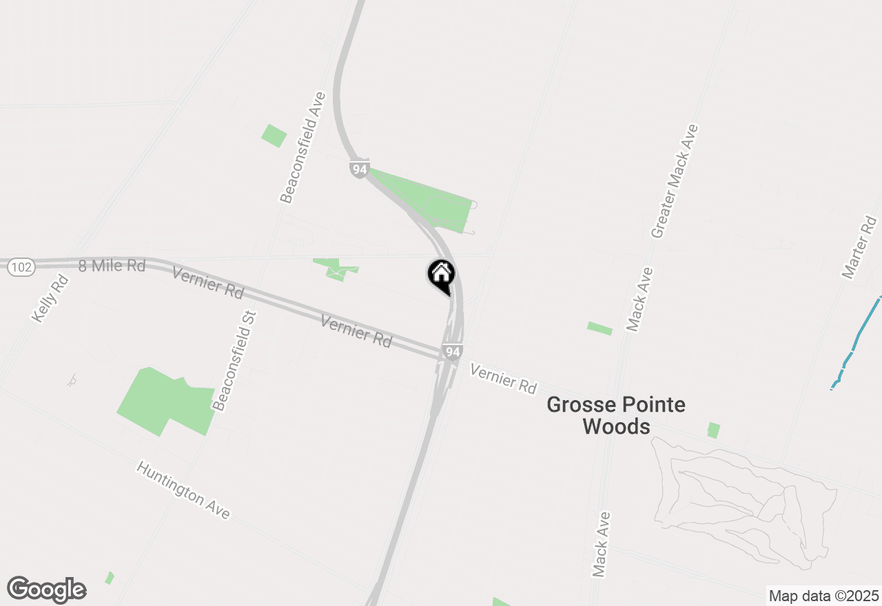 Map of 20643 Danbury Lane, Harper Woods, MI 48225