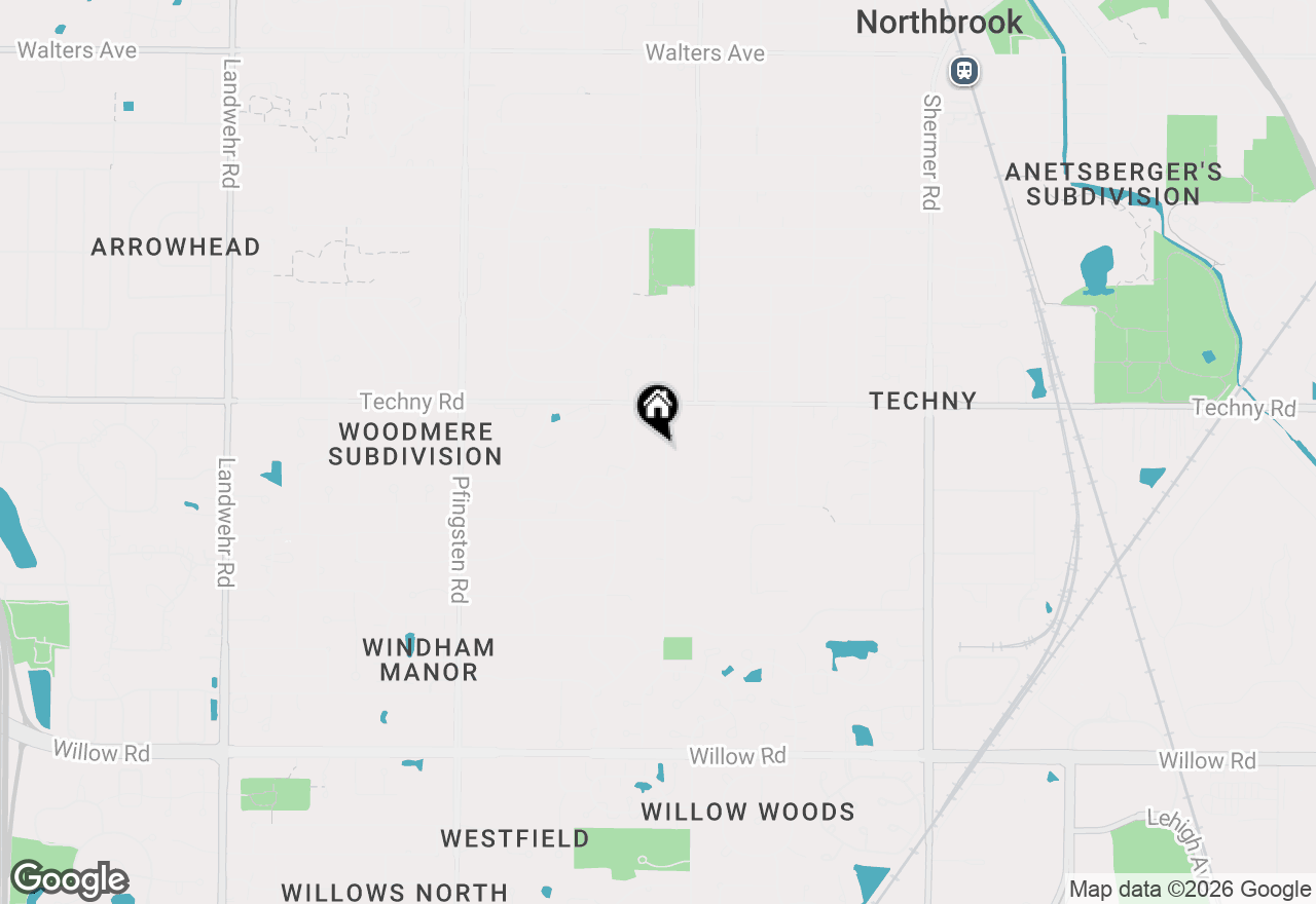 Map of 2090 Greenview Road, Northbrook, IL 60062