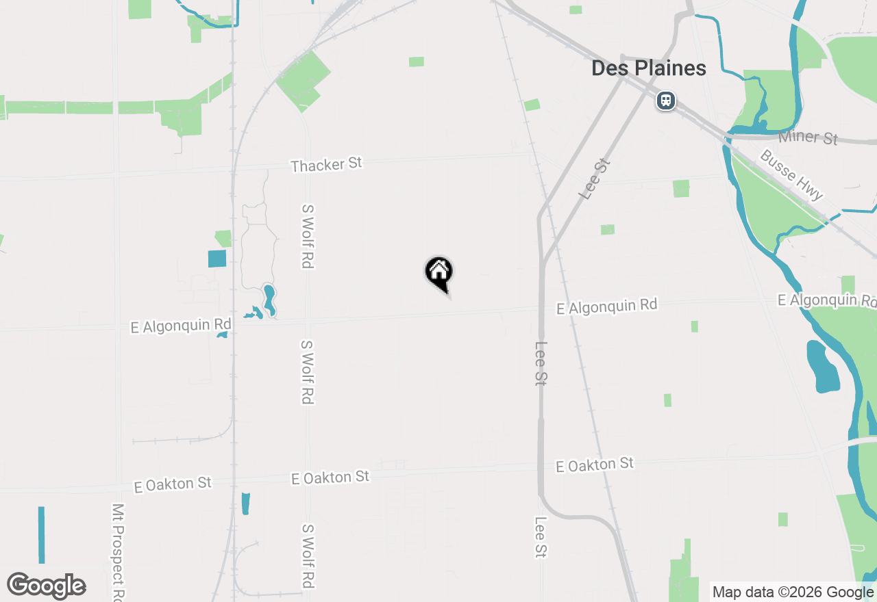 Map of 1166 Webster Lane, Des Plaines, IL 60016