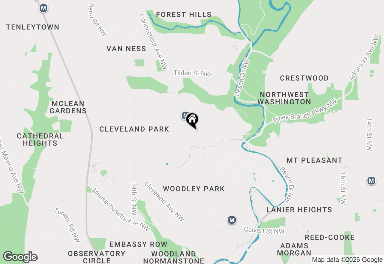 Map of 2901 Newark St Nw, Washington, DC 20008