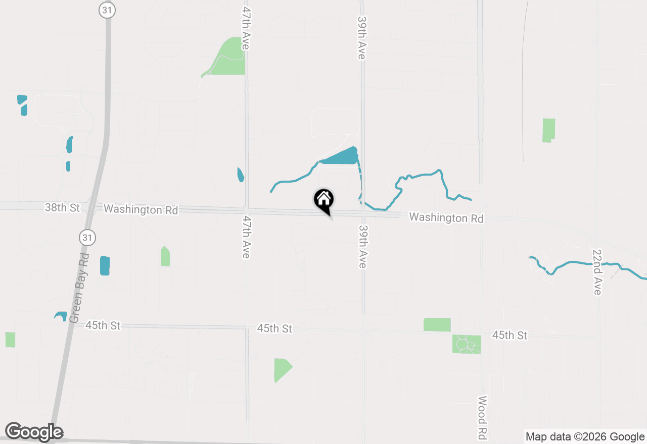 Map of 4015 Washington Rd, Kenosha, WI 53144