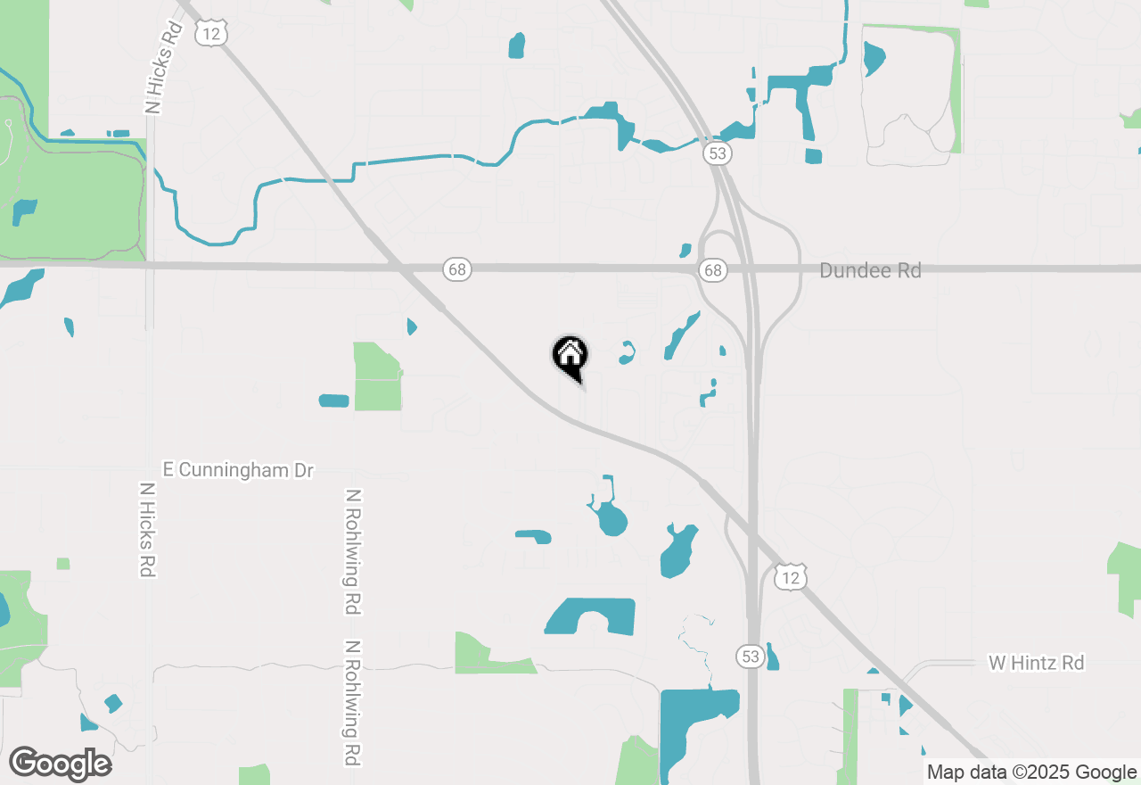 Map of 1307 N Baldwin Court #3A, Palatine, IL 60074