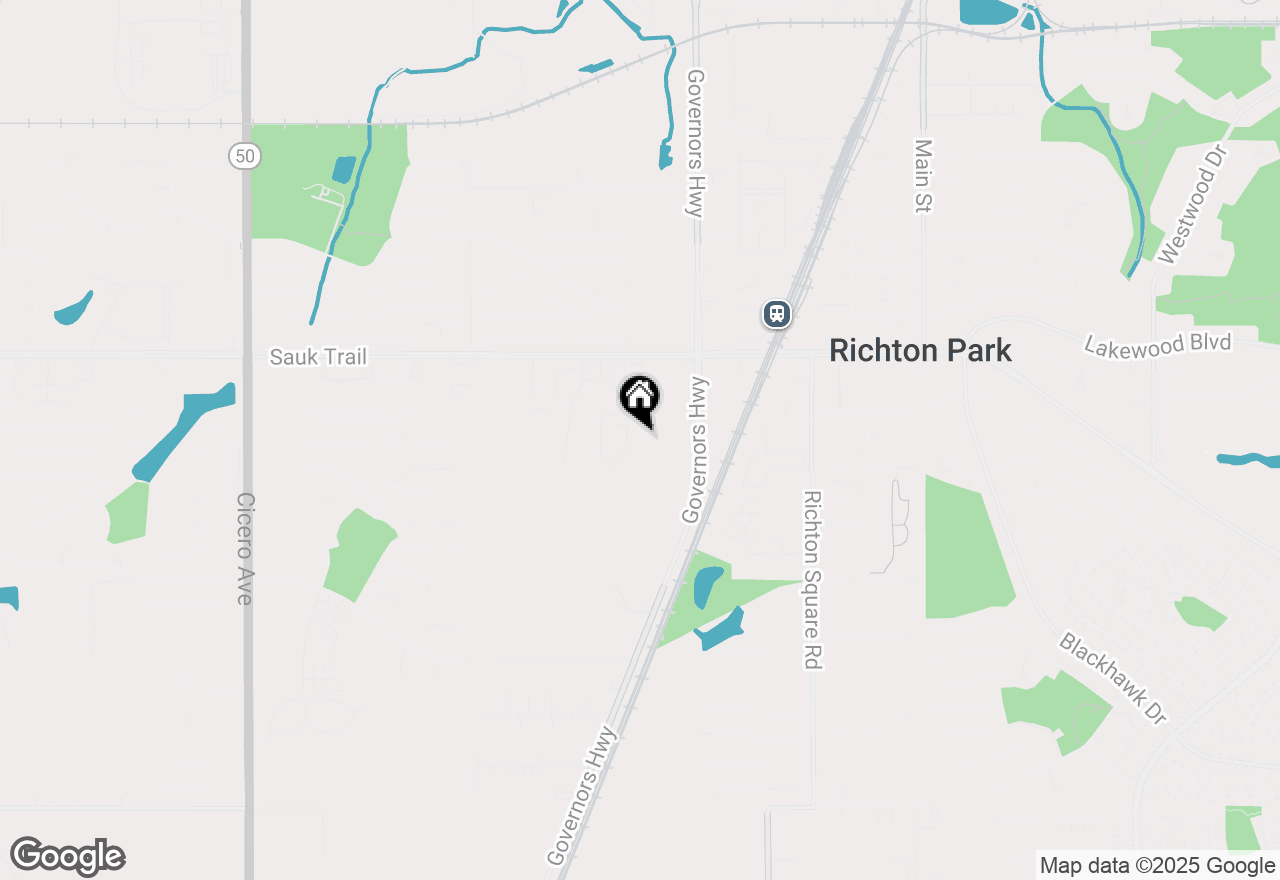 Map of 22429 Karlov Avenue, Richton Park, IL 60471