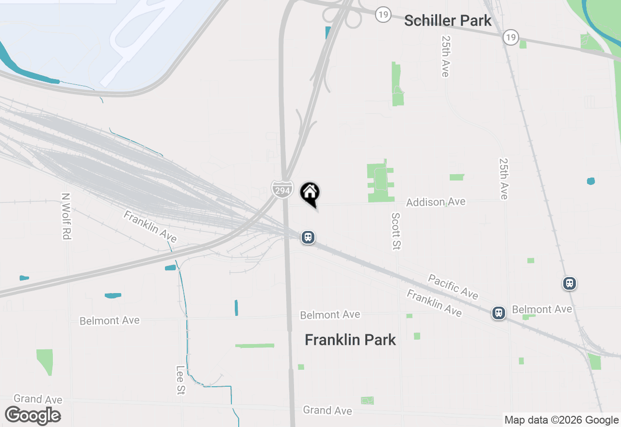 Map of 3536 Ernst Street, Franklin Park, IL 60131