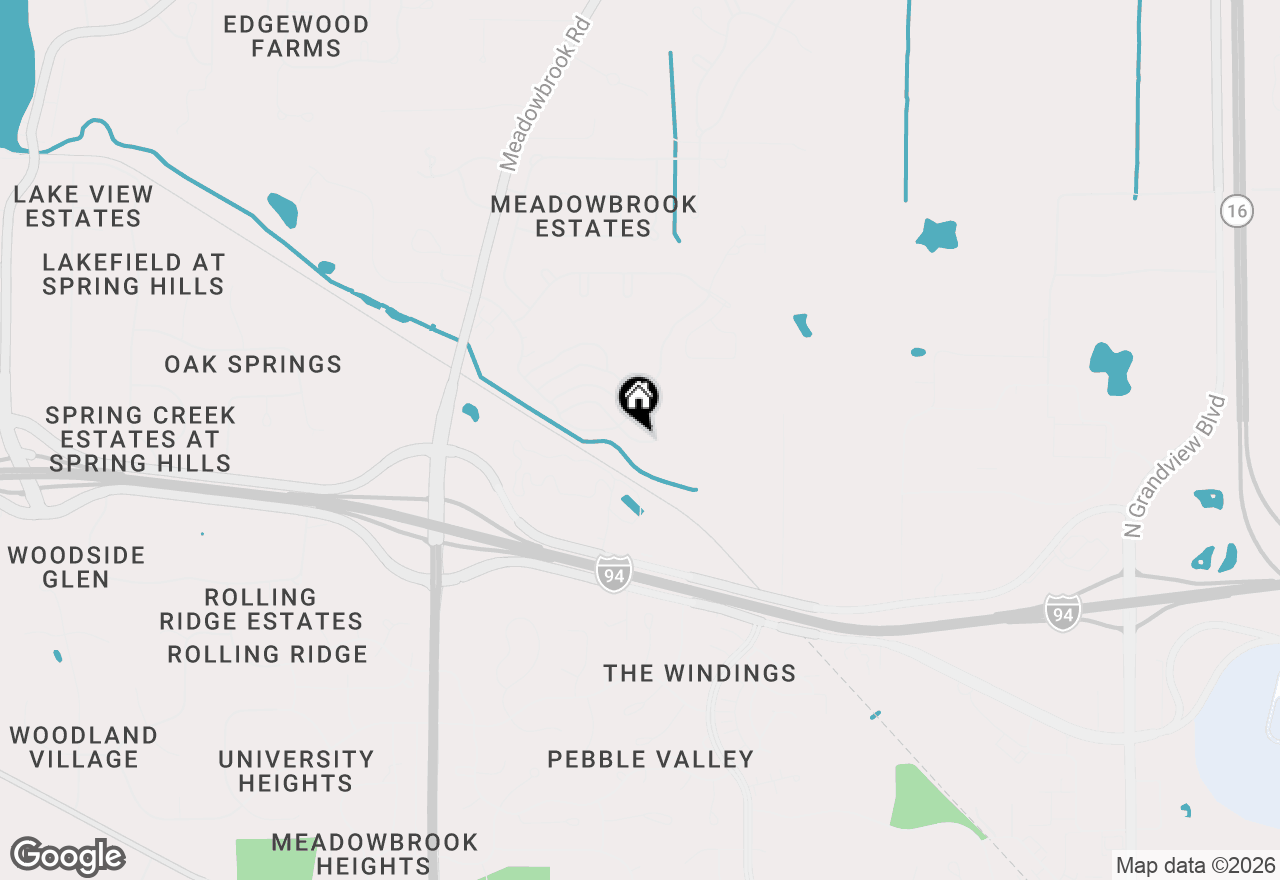 Map of N16W26512 Golf View Ln #H, Pewaukee, WI 53072