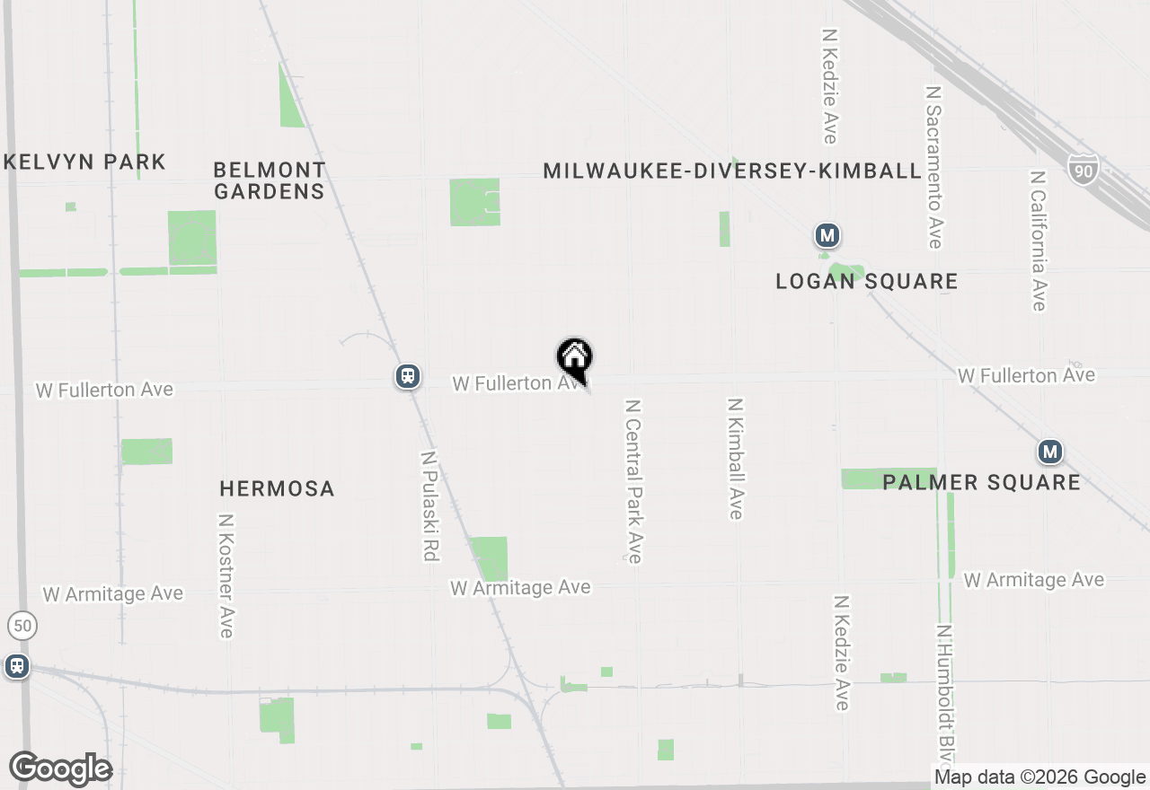 Map of 2342 N Lawndale Avenue, Chicago, IL 60647