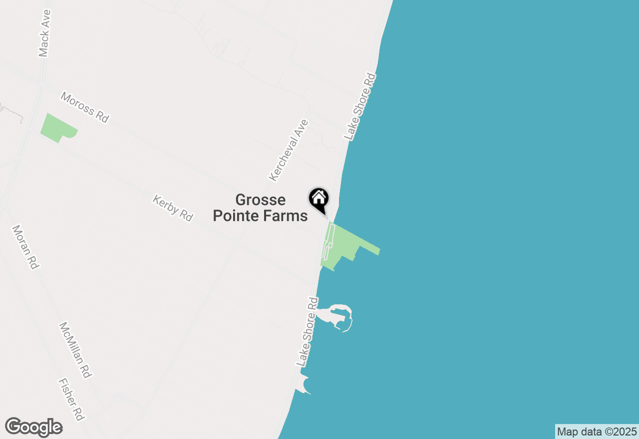 Map of 371 Lake Shore Road, Grosse Pointe Farms, MI 48236