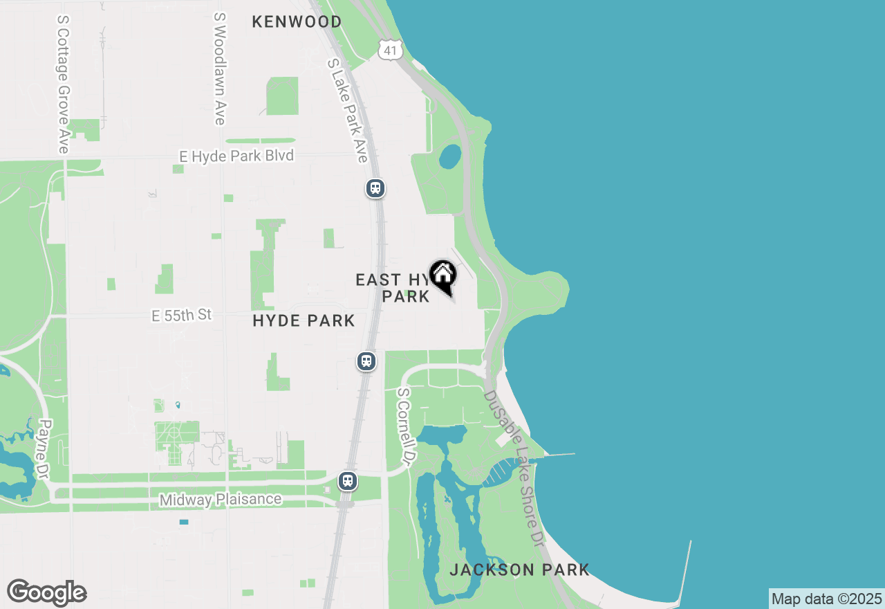 Map of 1718 E 55th Street #1, Chicago, IL 60615