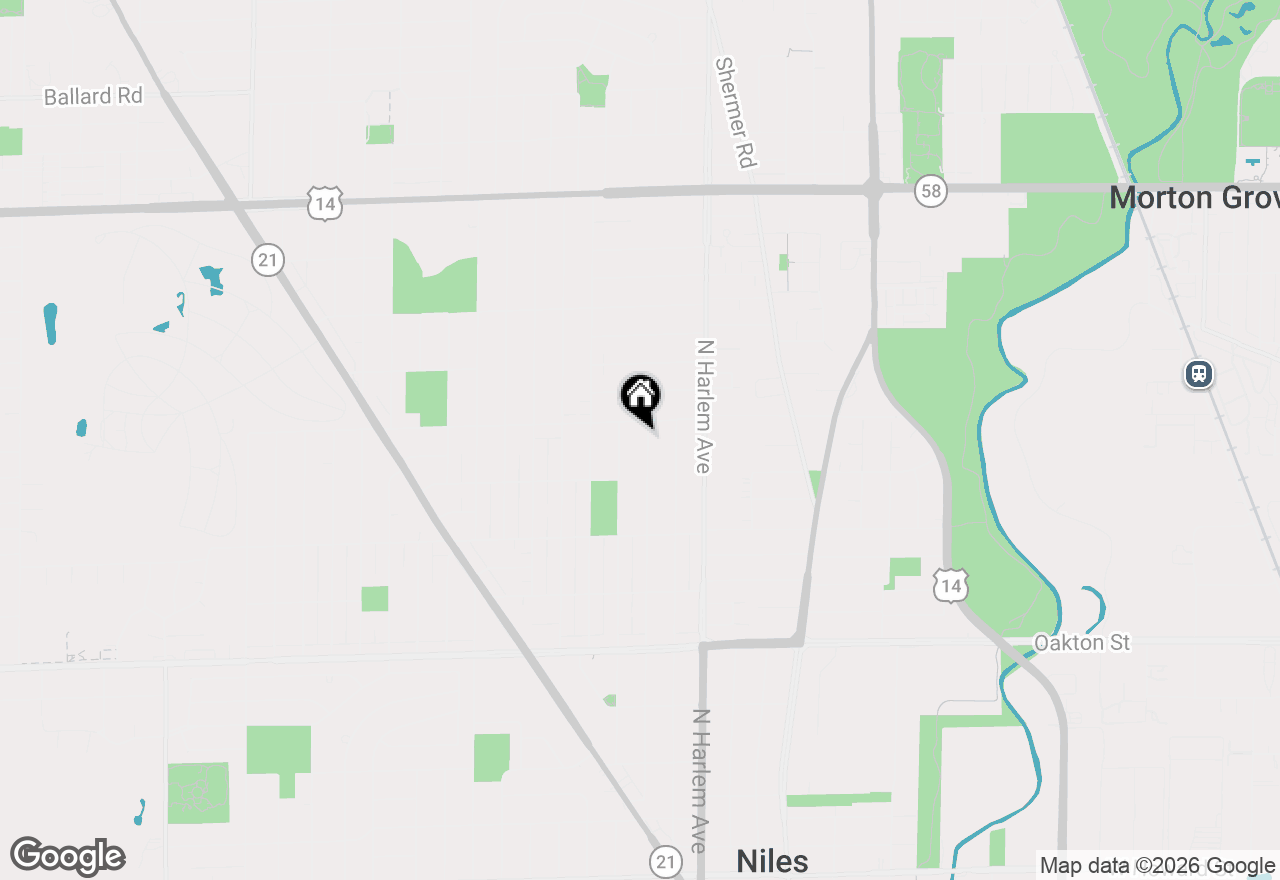 Map of 8346 N Octavia Avenue, Niles, IL 60714