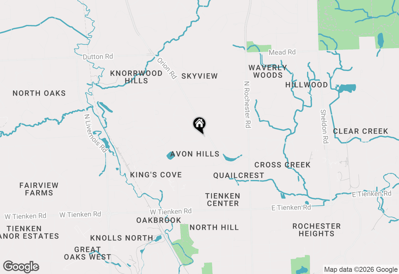 Map of 348 Willow Tree Lane, Rochester Hills, MI 48306