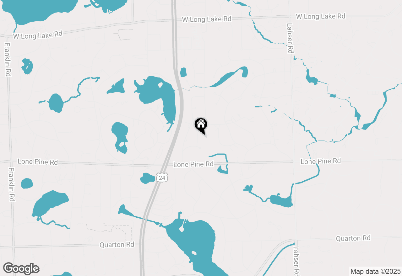 Map of 1027 Joanne, Bloomfield Hills, MI 48302