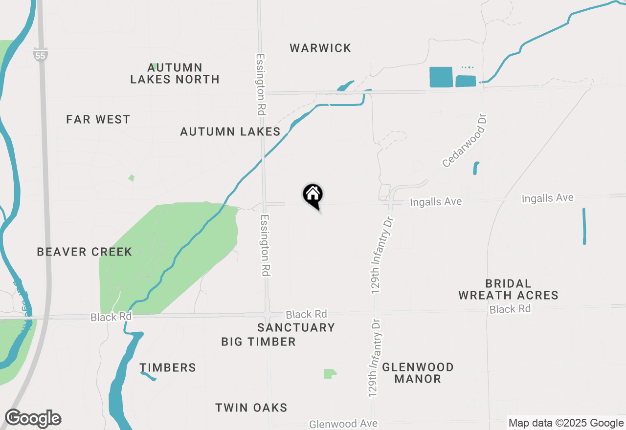 Map of 1112 Rosary Lane, Joliet, IL 60435