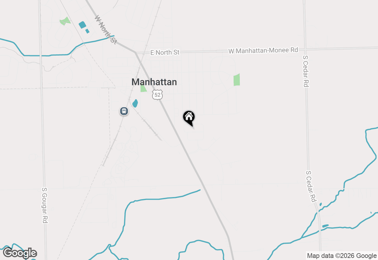 Map of 15112 W Cambridge Lane, Manhattan, IL 60442