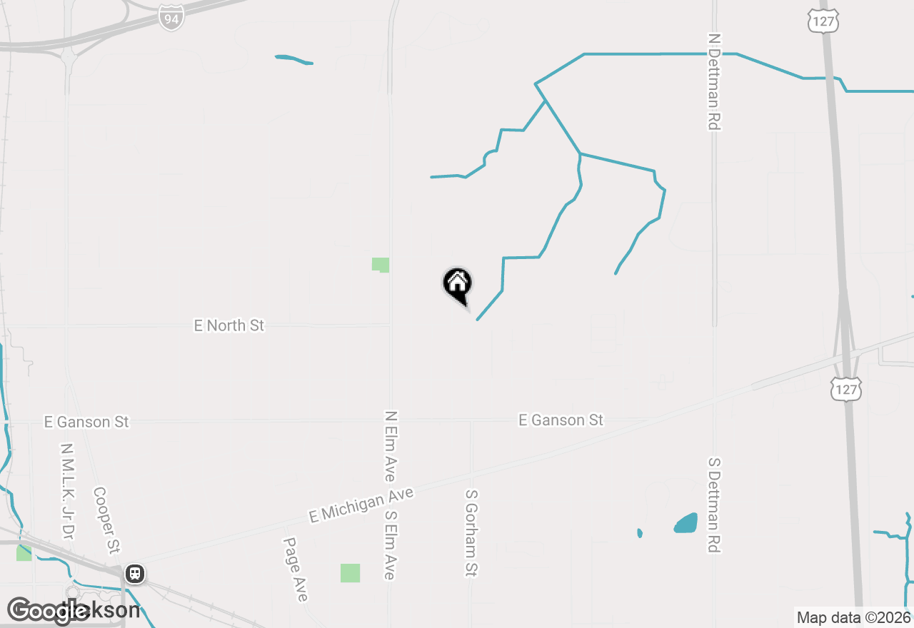Map of 409 Bates Street, Jackson, MI 49202