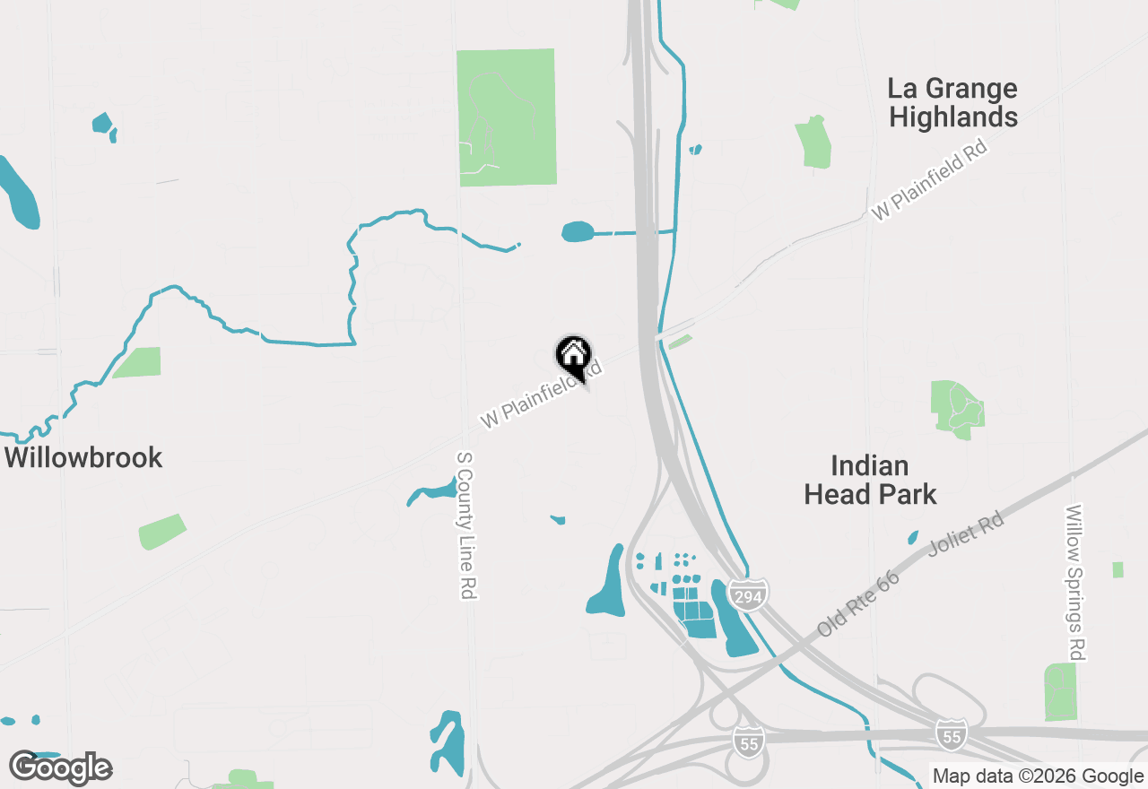 Map of 6400 Hillcrest Drive, Burr Ridge, IL 60527
