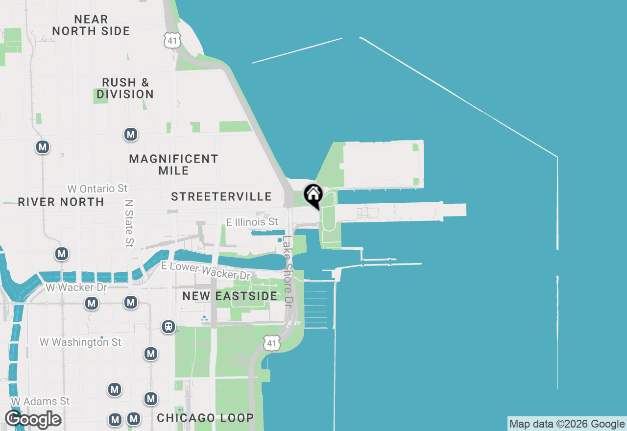 Map of 505 N Lake Shore Drive #5104-5, Chicago, IL 60611