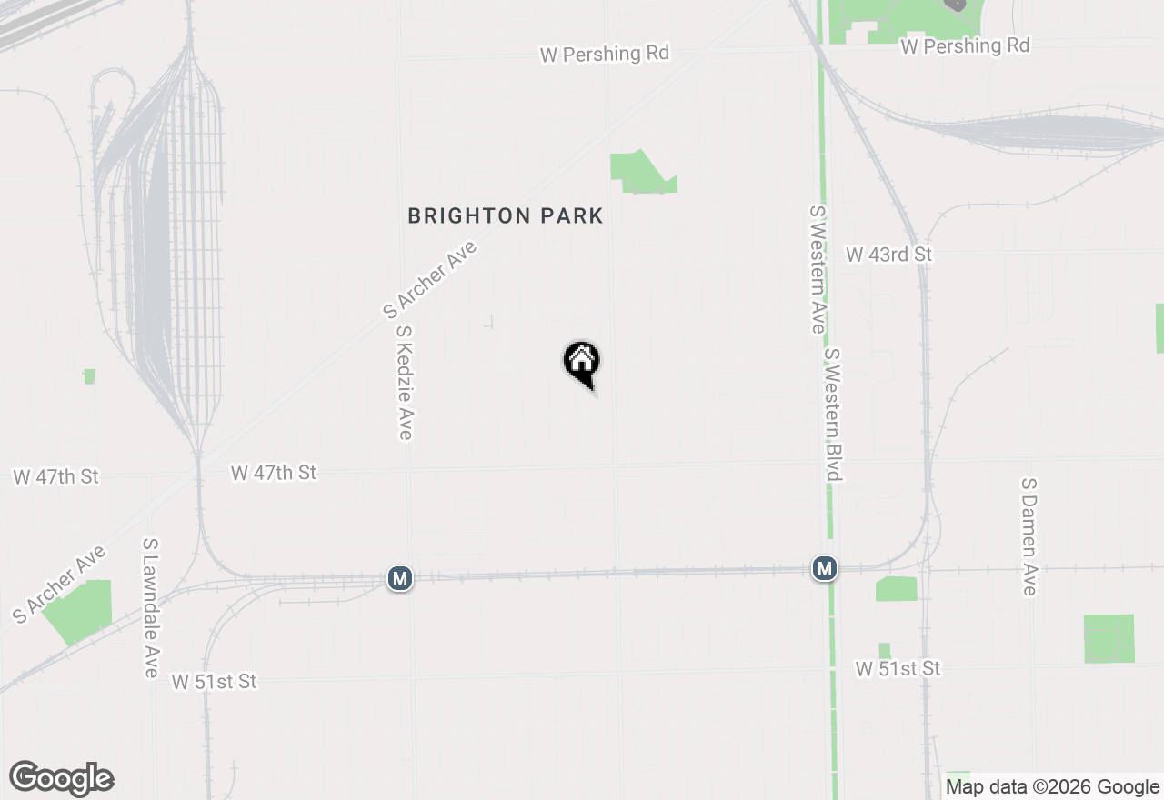 Map of 4542 S Mozart Street, Chicago, IL 60632